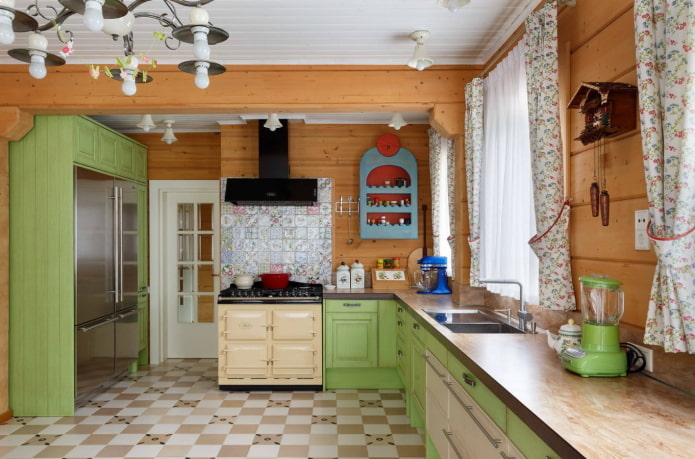 accenti verdi in cucina