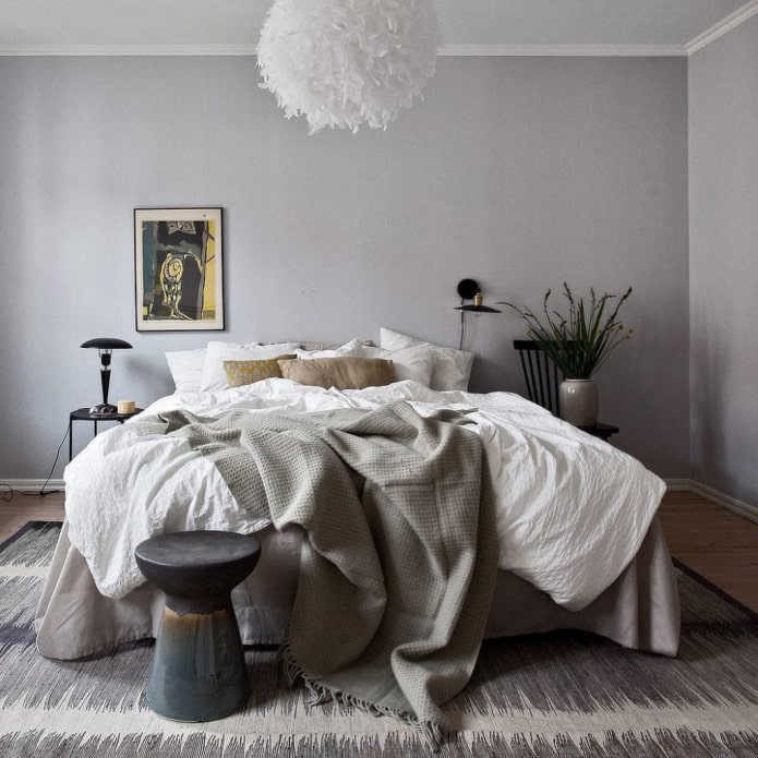 interno semplice della camera da letto