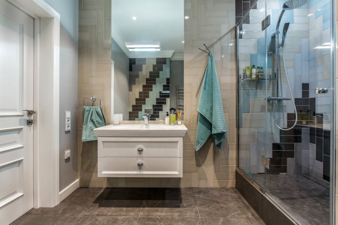 stile contemporaneo in bagno