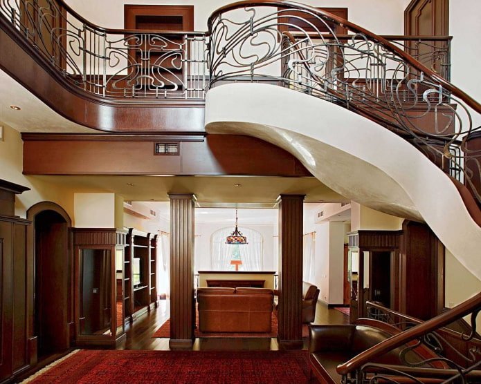 Elementi Art Nouveau nella casa