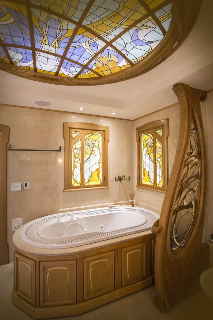 vetrate in bagno
