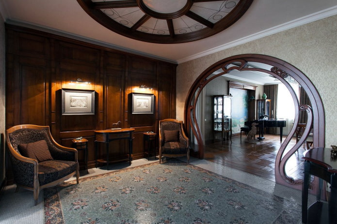 arco in legno Art Nouveau