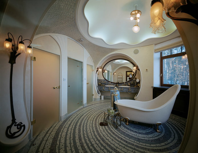 interno del bagno moderno