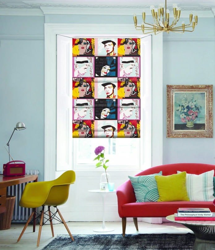 tende in stile pop art