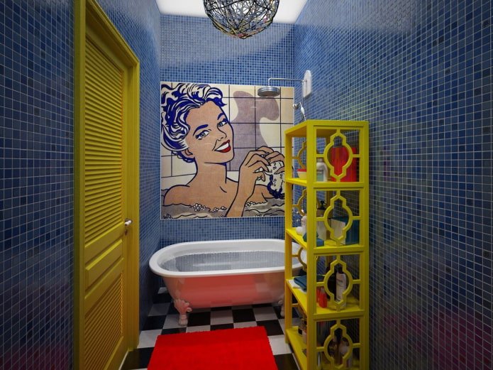 bagno in stile pop art