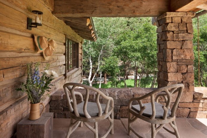 design di una casa in stile rustico