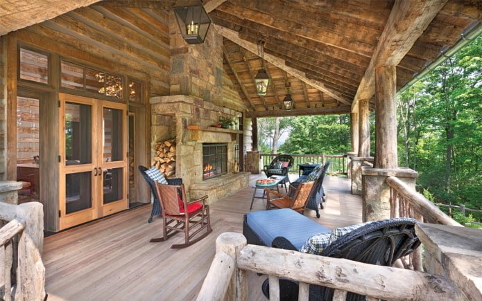 design di una casa in stile rustico