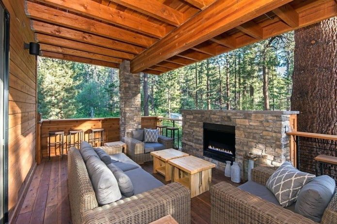 progetto di casa in stile rustico