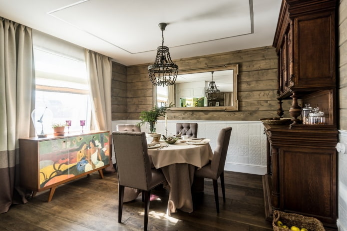 design d'interni in stile rustico