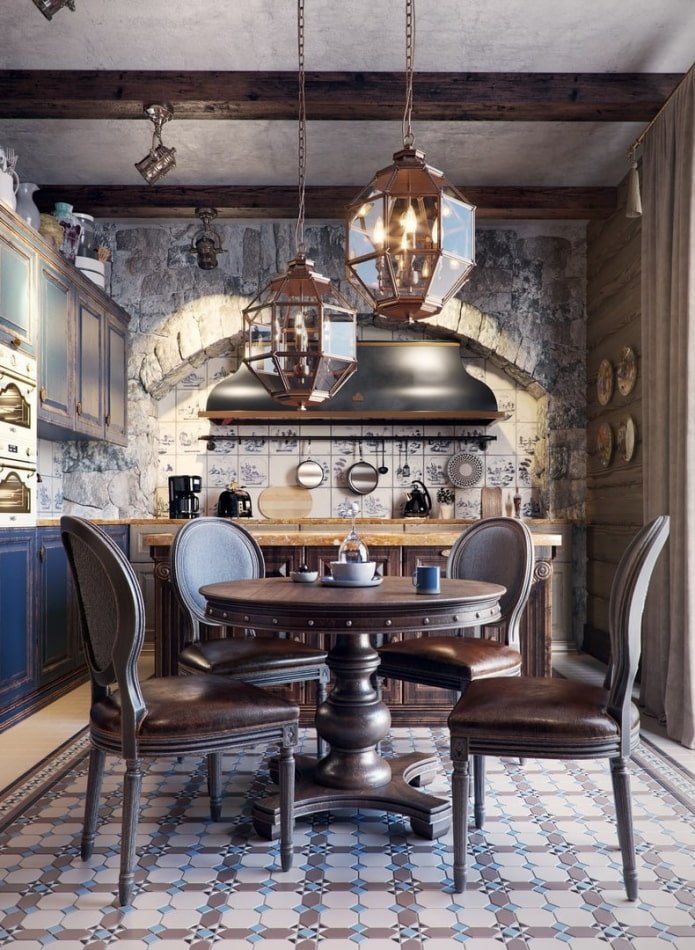sala da pranzo steampunk