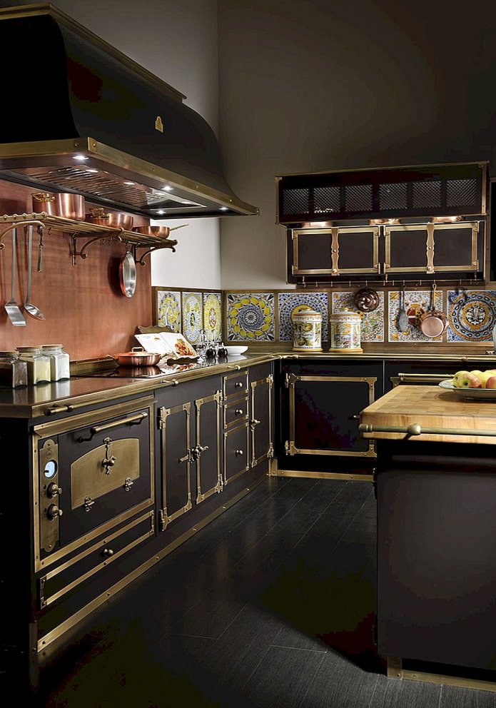 cucina in stile retrò industriale