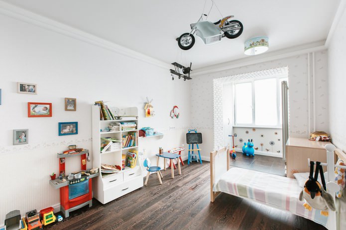 Cameretta per un bambino in stile scandinavo