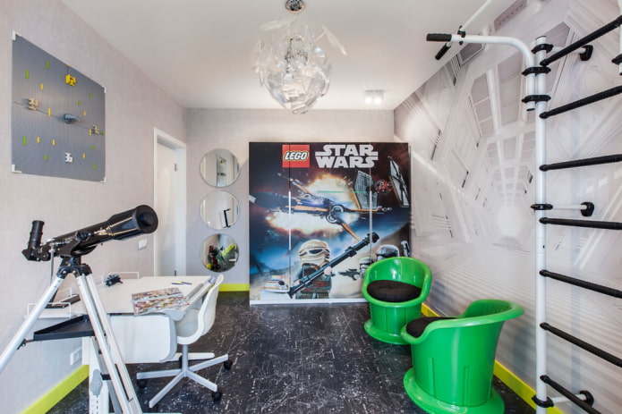 immagine di Star Wars sulle ante degli armadi
