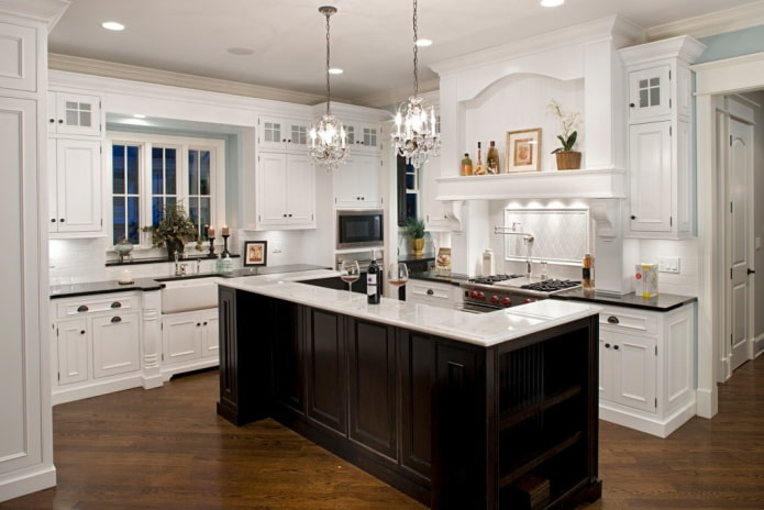 cucina in stile americano