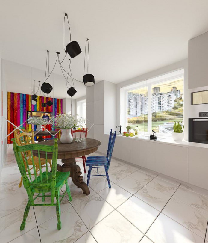 cucina in stile eclettico