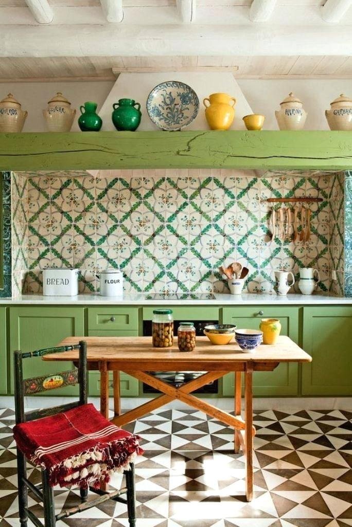 cucina in stile boho