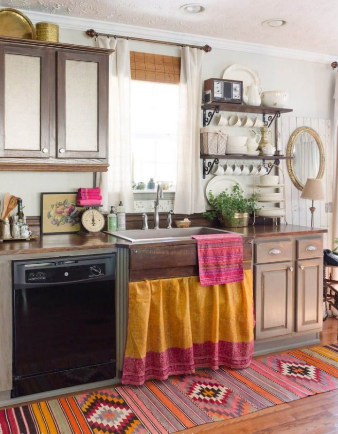 cucina in stile boho
