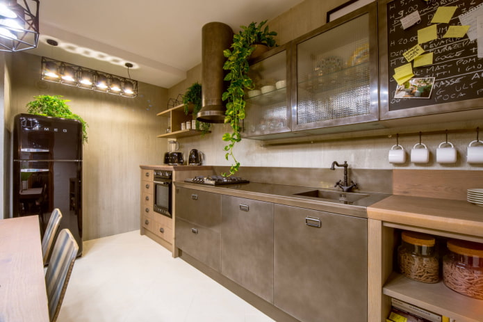 piano di lavoro in stile loft