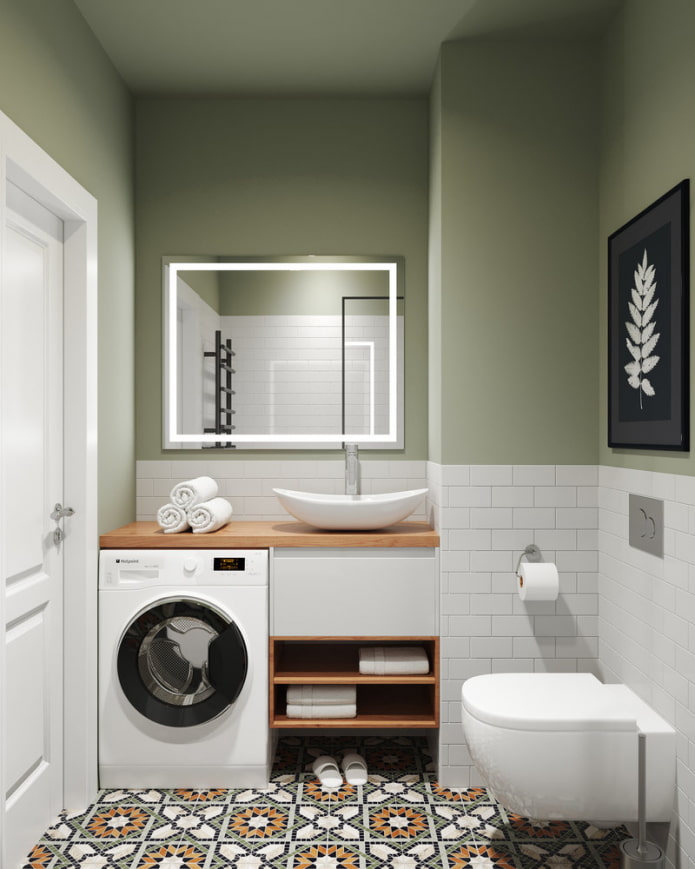Specchio e lavabo