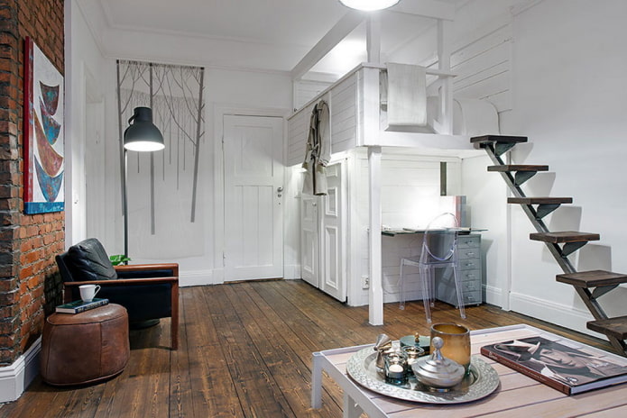 rifiniture studio in stile industriale