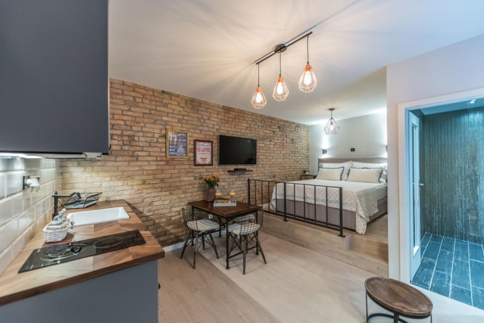 rifiniture studio in stile industriale