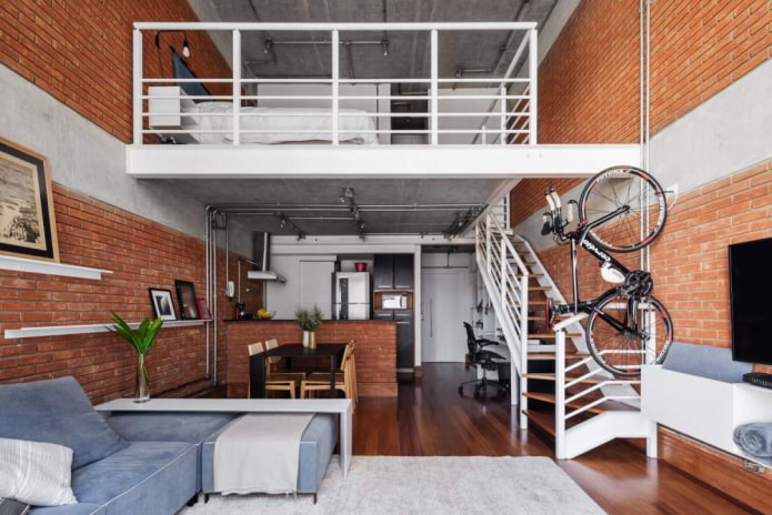 design dello studio in stile industriale