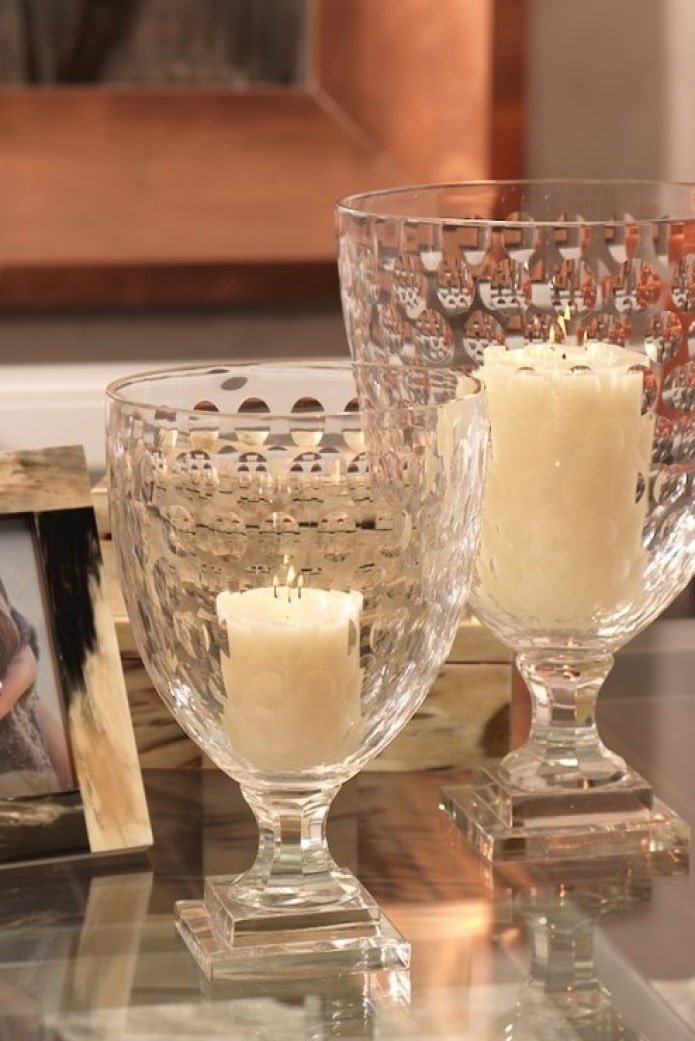 Candele in vasi