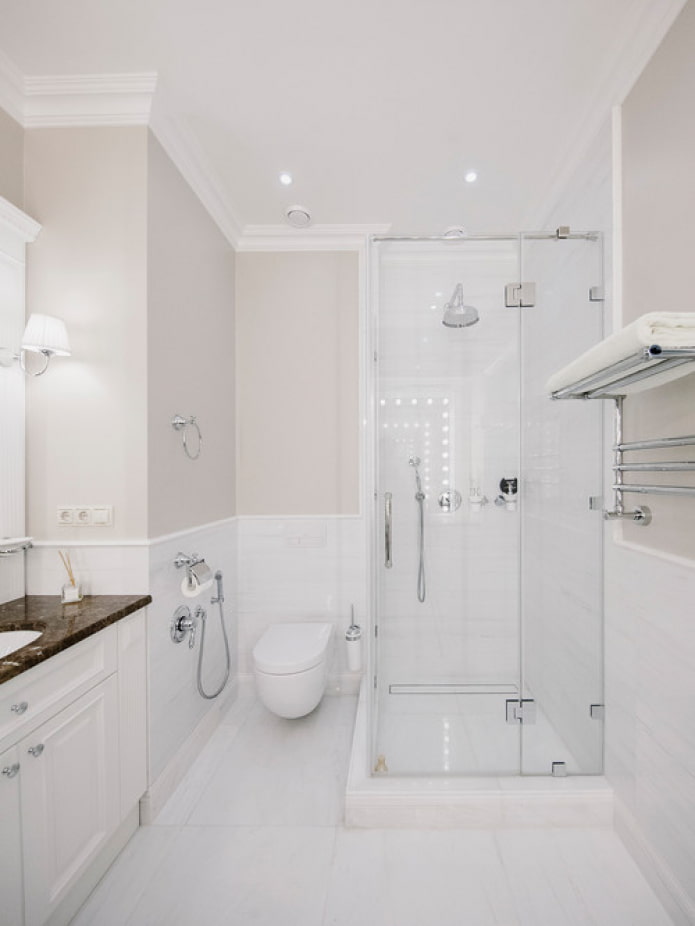 tonalità calde nel bagno