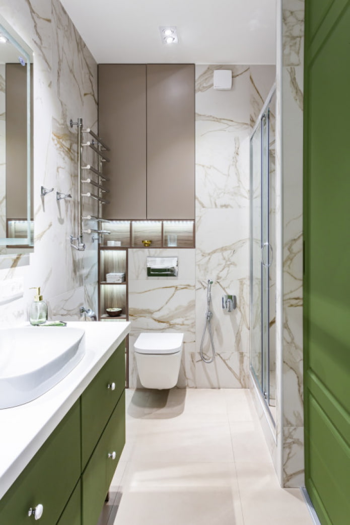 colore verde negli interni