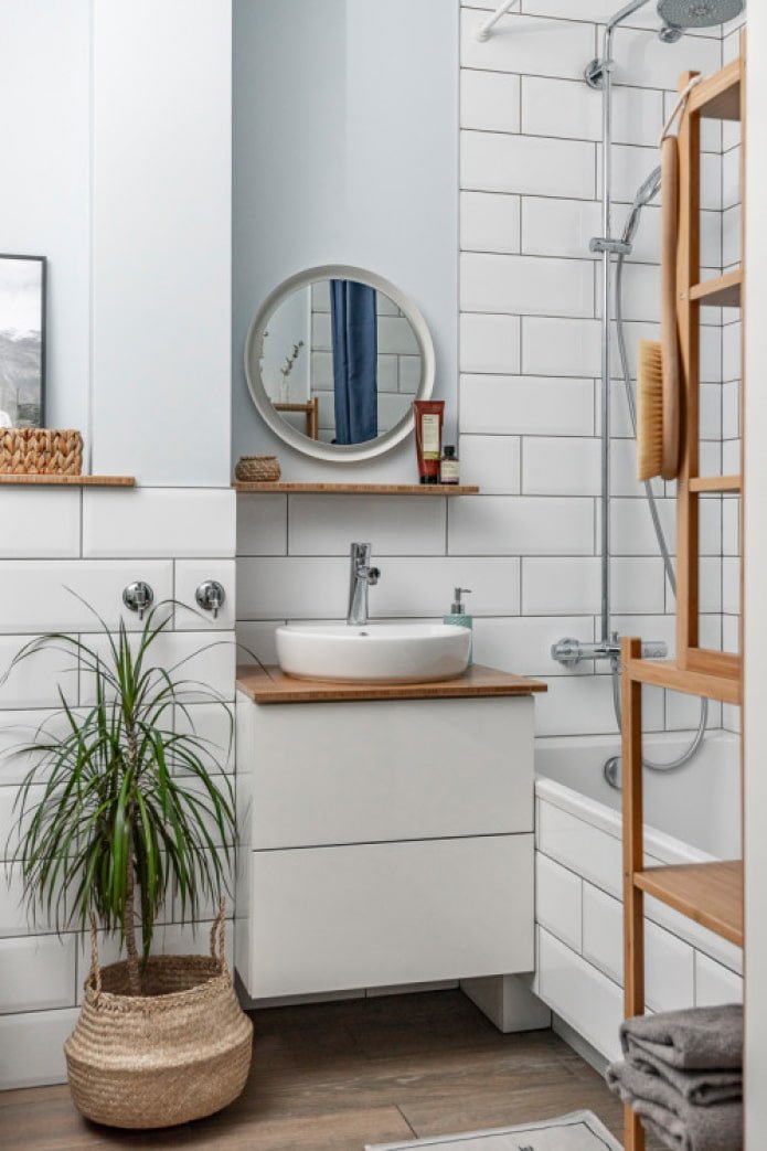 bagno in stile scandinavo