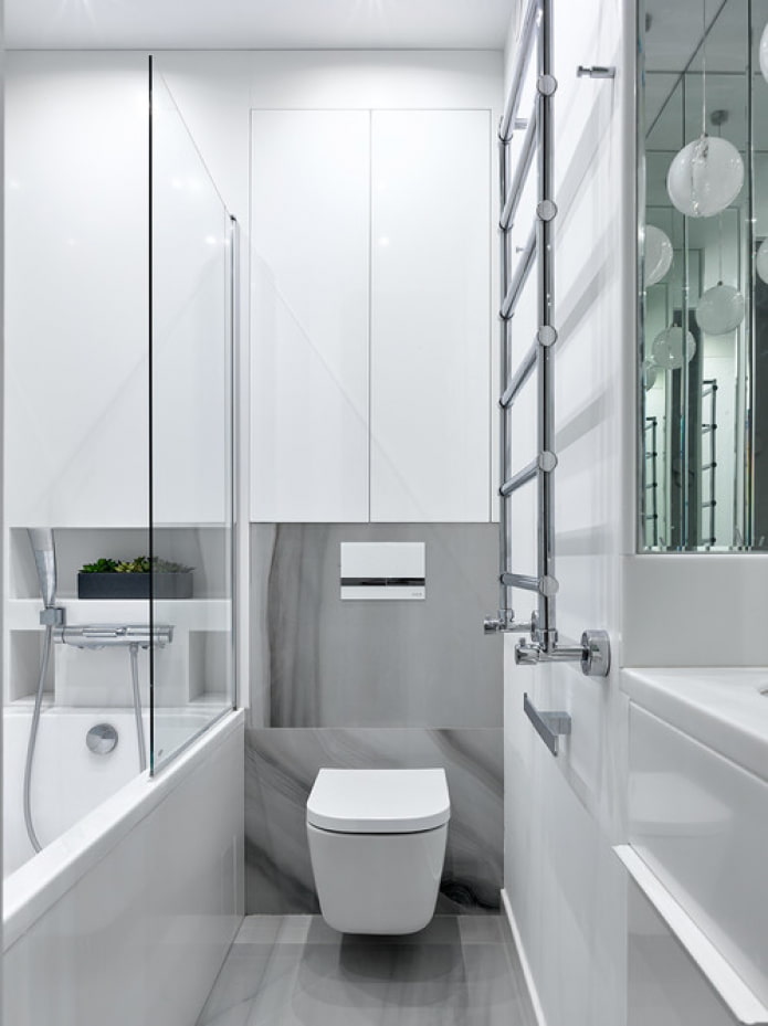 bagno in stile minimalista