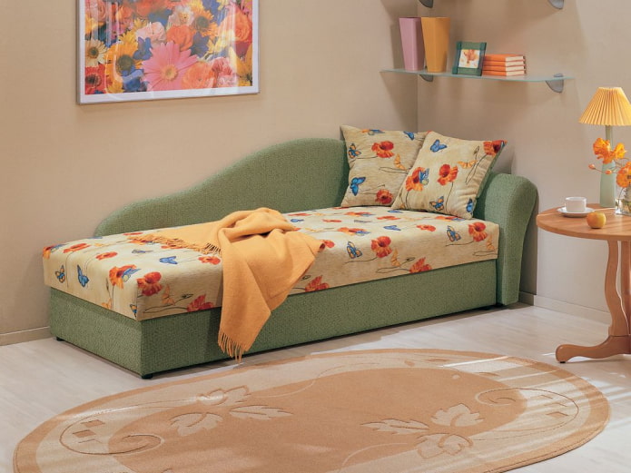pouf singolo all'interno