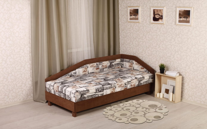 pouf angolare all'interno
