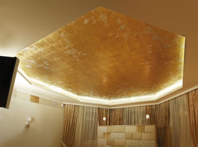 tessuto elasticizzato in oro