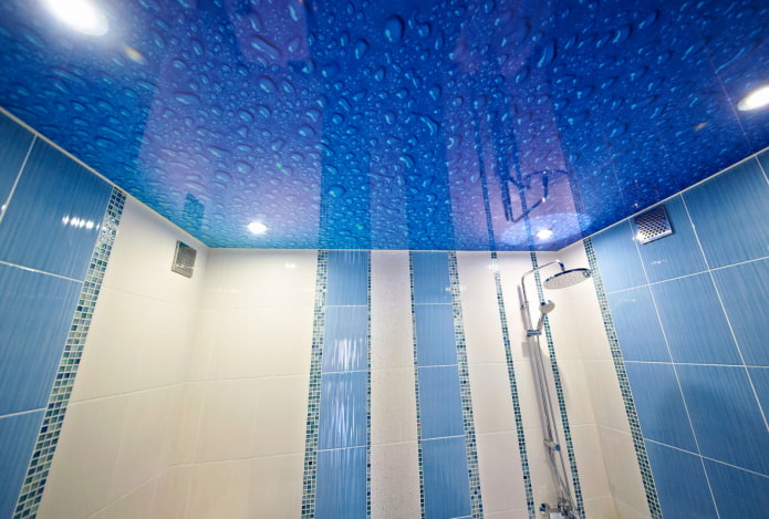 tessuto elasticizzato strutturato con imitazione acqua