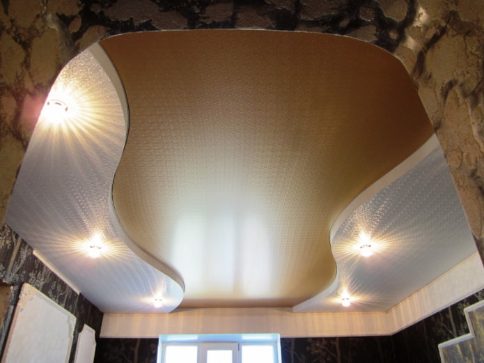 tela per soffitto teso in madreperla