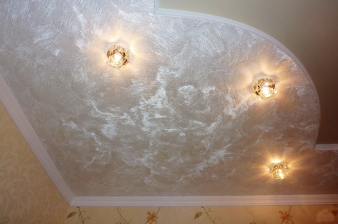 soffitto teso in madreperla