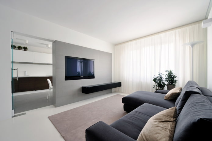 interno di una stanza minimalista