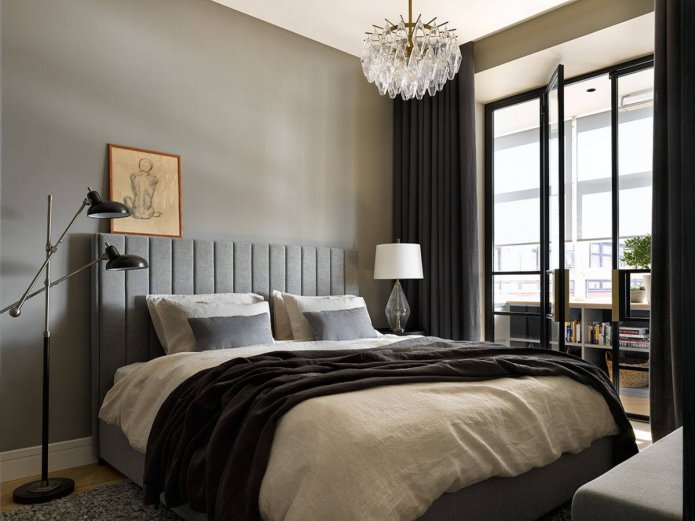 letto grigio