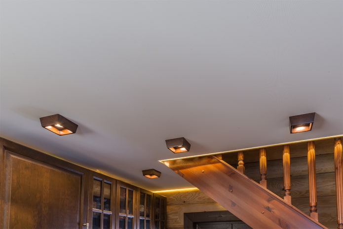 soffitto in tessuto opaco