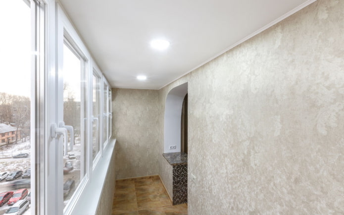 soffitto sulla loggia