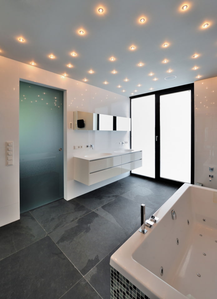 illuminazione spot nel design degli interni