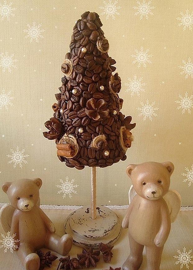 A forma di albero di Natale