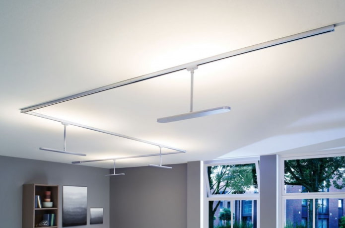 luce a binario con lampada fluorescente