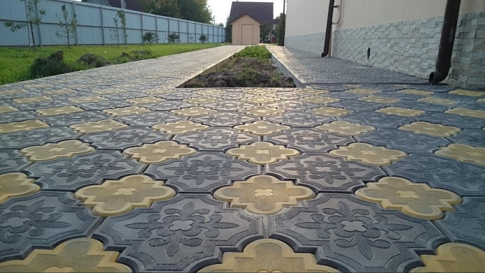 piastrelle per marciapiede a forma di trifoglio