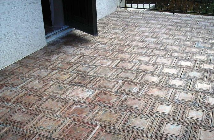 disegno di piastrelle stradali per marciapiede