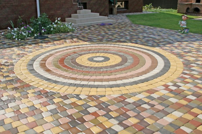 piastrelle a mosaico per pavimentazione