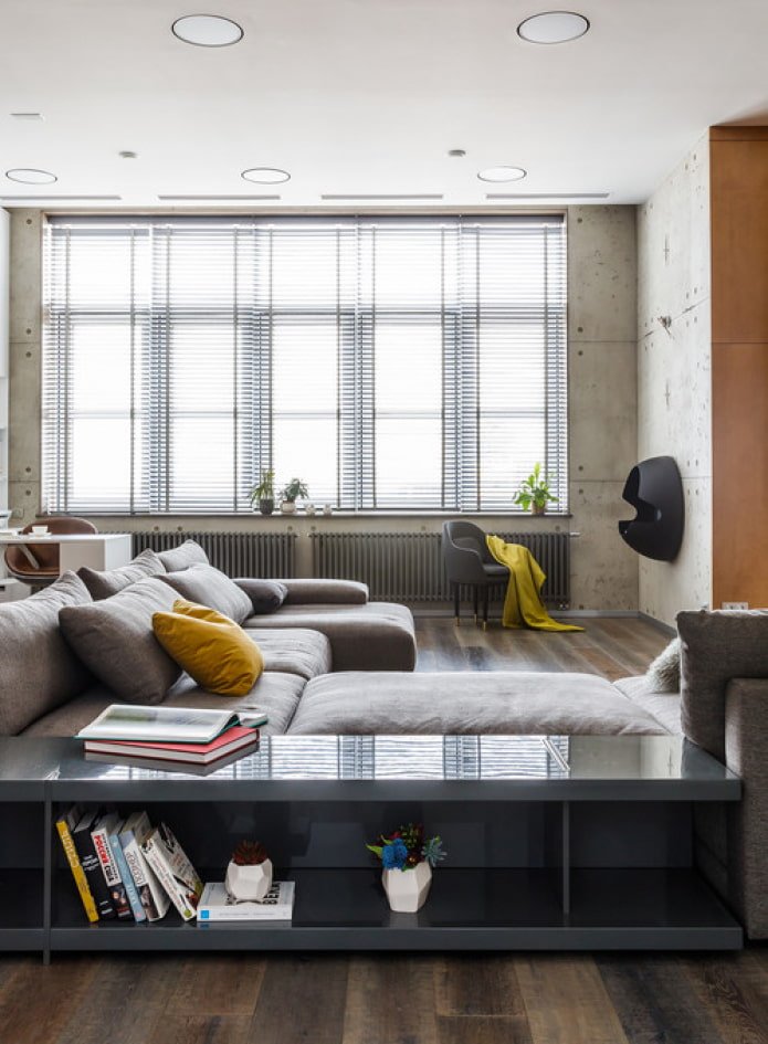 divano in stile loft