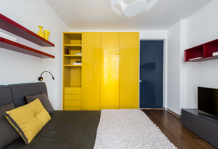 combinazione di porte con pareti all'interno