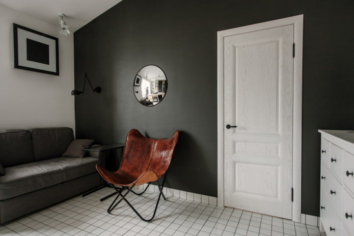 porte in rovere sbiancato negli interni